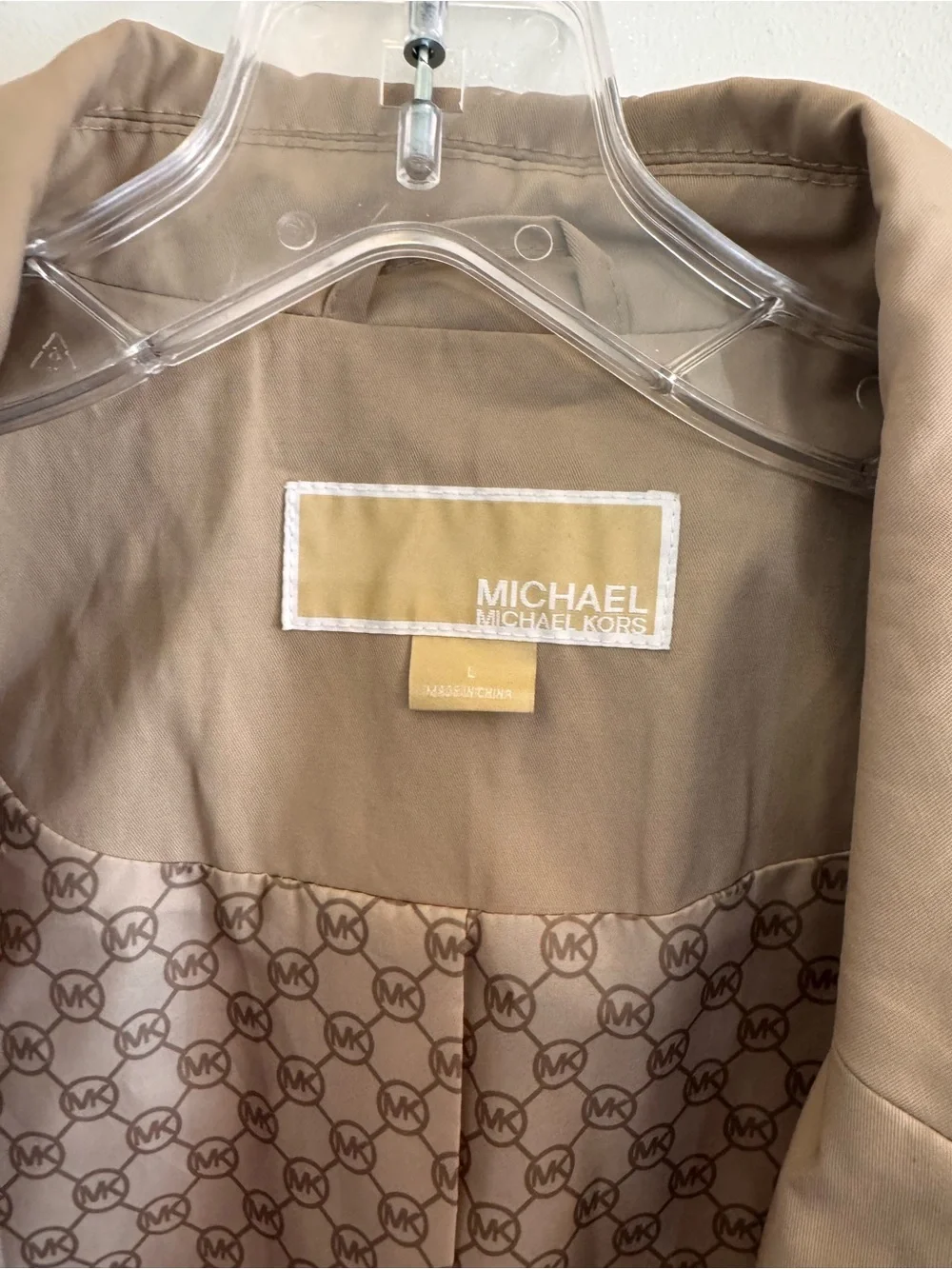 Michael Kors Beige Women's Trench Coat - Classic Single-Breasted